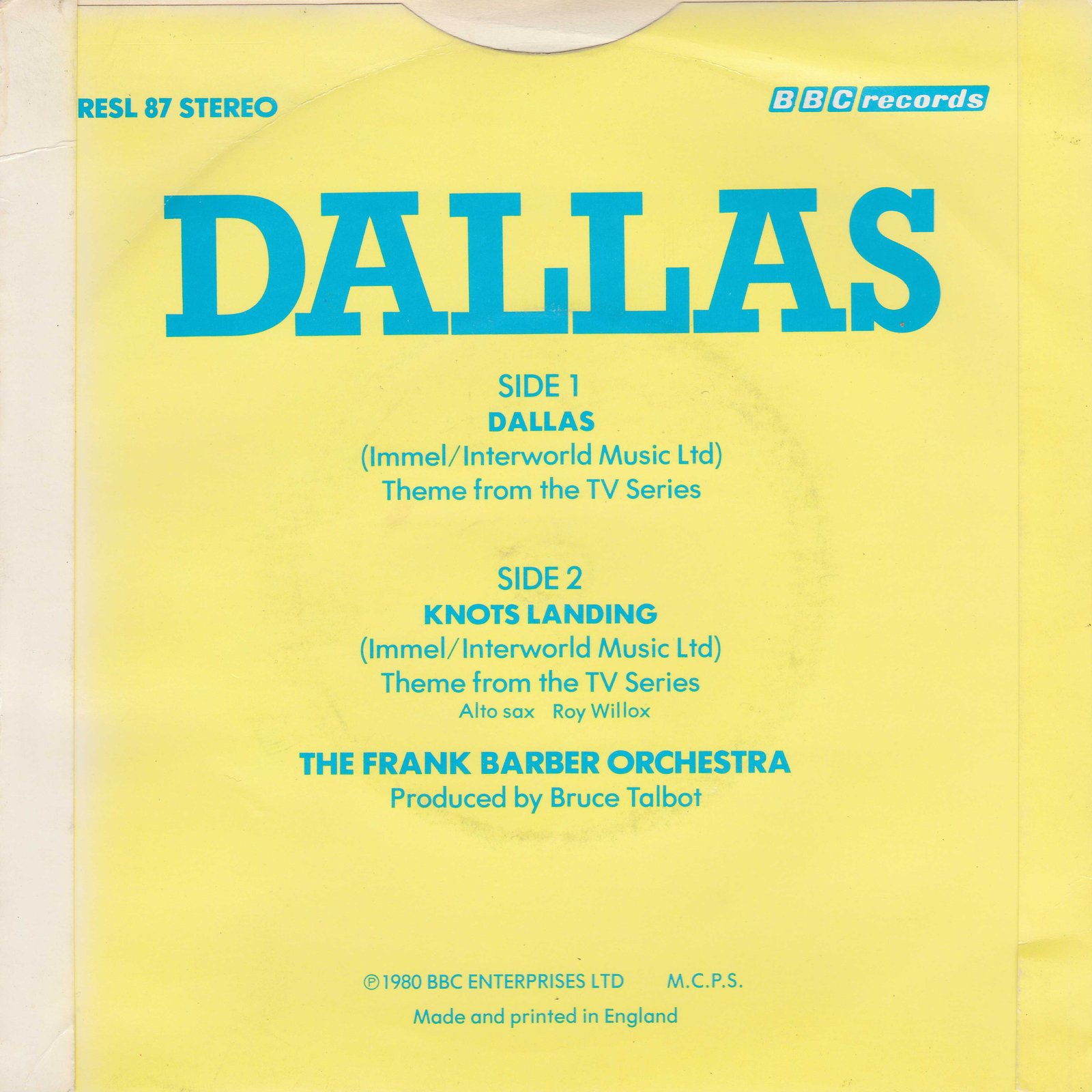 Back cover of RESL 87